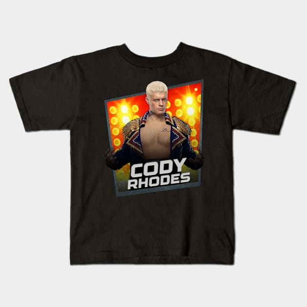 Cody Rhodes/////Card Game Concept Design Kids T-Shirt by NYOLONG.ART